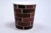 8 Ounce, Red Brick Insulated Ripple Paper Cups