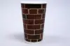 16 Ounce, Red Brick Insulated Ripple Paper Cups