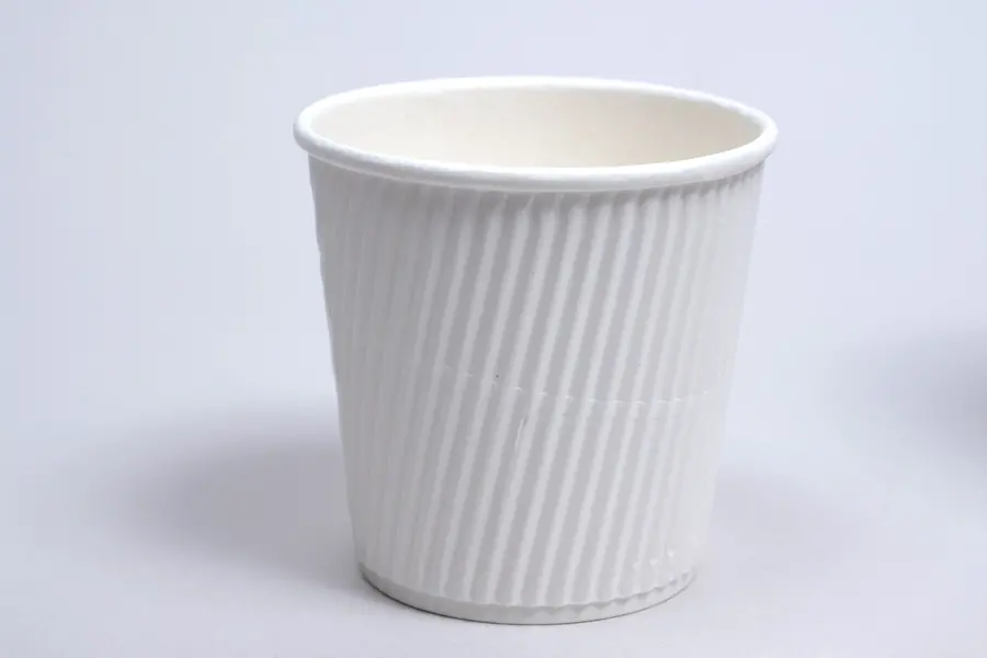 Food and Beverage Trays, White Ripple