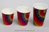 12 Ounce, Tie Dye Insulated Ripple Paper Cups