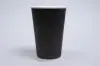 16 Ounce, Black Insulated Ripple Paper Cups