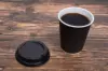 12 Ounce, Black Insulated Ripple Paper Cups