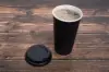 20 Ounce, Black Insulated Ripple Paper Cups