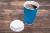 Insulated Ripple Cups and Lids, Electric Blue Ripple