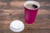 Insulated Ripple Cups and Lids, Hot Pink Ripple