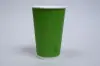 Insulated Ripple Cups and Lids, Pure Green Ripple