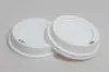 12-20 Ounce, White Plastic Dome Sipper Lids For Ripple Paper Cups
