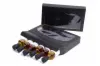9L x 5-3/8W x 1-3/8H, Black Linen Gourmet Windowed Gift Boxes, Black
