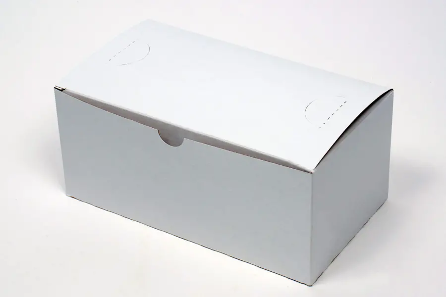 9L x 5W x 4H, To Go Boxes Deli Style Tuck Closure, White