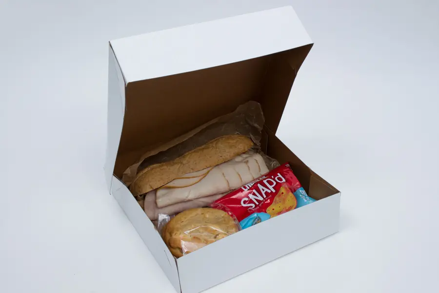 9L x 9W x 2-1/2H, Popup Donut Boxes, White