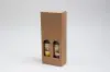 5-1/8L x 2-4/7W x 12-4/7H, Italian Textured Kraft Olive Oil & Vinegar Boxes, Ribbed Kraft
