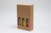7-7/8L x 2-4/7W x 12-4/7H, Italian Textured Kraft Olive Oil & Vinegar Boxes, Ribbed Kraft