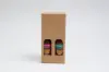 4-1/3L x 2-1/8W x 9-4/9H, Italian Textured Kraft Olive Oil & Vinegar Boxes, Ribbed Kraft