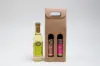 2-1/2W x 5-1/8L x 13-1/4H, Italian Smooth Kraft Olive Oil & Vinegar Carriers, Smooth Kraft