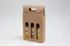 2-1/2W x 7-7/8L x 13-1/4H, Italian Smooth Kraft Olive Oil & Vinegar Carriers, Smooth Kraft