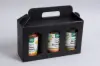 9-3/16L x 3-1/8W x 4-11/16H, Jar Gift Boxes Carriers, Black