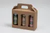 7-1/2L x 2-3/8W x 5-7/8H, Jar Gift Boxes Carriers, Ribbed Kraft