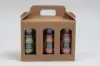 7-1/2L x 2-3/8W x 5-7/8H, Jar Gift Boxes Carriers, Ribbed Kraft