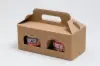 8-1/4L x 3-15/16W x 3-1/2H, Jar Gift Boxes Carriers, Ribbed Kraft