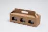 12-1/8L x 3-15/16W x 3-1/2H, Jar Gift Boxes Carriers, Ribbed Kraft