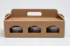12-1/8L x 3-15/16W x 3-1/2H, Jar Gift Boxes Carriers, Ribbed Kraft