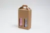 5-1/4L x 2-1/2W x 8-1/2H, Jar Gift Boxes Carriers, Ribbed Kraft