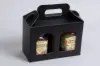 6-5/8L x 3-1/8W x 4-11/16H, Jar Gift Boxes Carriers, Black