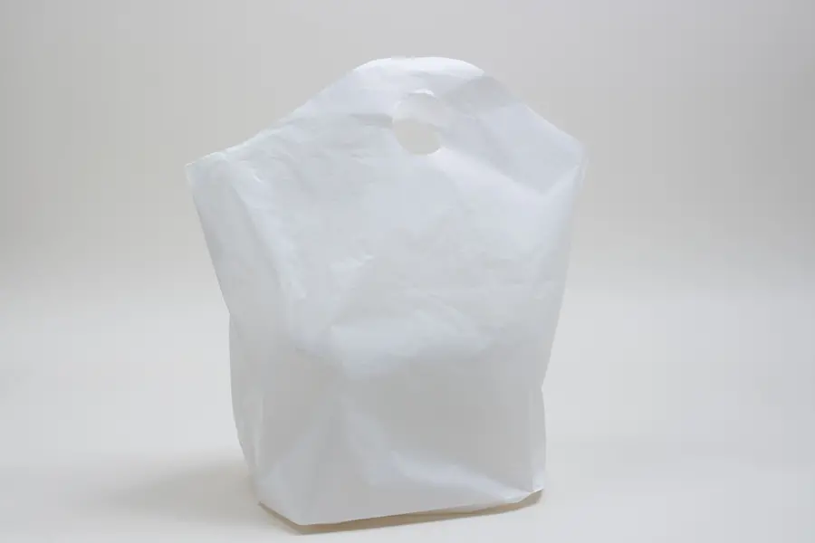 19W x 10D x 19H, Wavetop Take-Out Bags, White