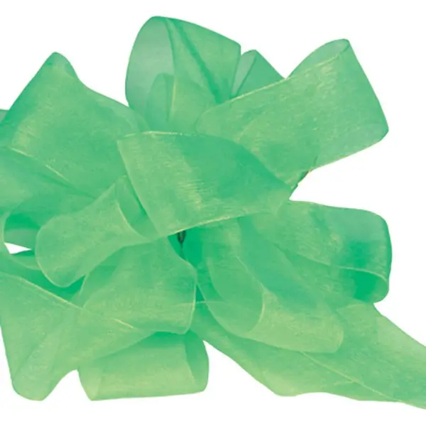 2-1/2W x 2-3/4L Bow, Pre-Tied Raffia Bows With Wire Twist, Emerald