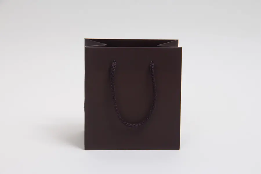 <6X3.5X6.5 MATTE LAM CHOCOLATE EUROTOTE