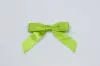 2-1/2W X 2 BOW, PRE-TIED SATIN BOWS WITH WIRE TWIST, KIWI SATIN