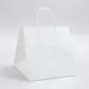 10W x 10D x 10H, White Kraft Paper Bags with Twisted Paper Handle
