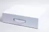 10-1/4L x 12-1/4W x 3-1/2H, Magnetic Handle Gloss White Folio Boxes, White Gloss