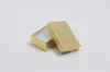 1-1/2L x 2-1/2W x 7/8H, Textured Two-Piece Jewelry Boxes, Gold Linen