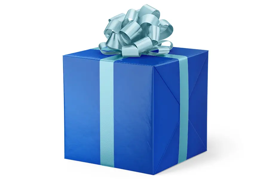 24W x 417 ft, Solid Wrapping Paper, Lapis