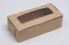8L x 6W x 2H, Natural Kraft Bakery Boxes with Window, Kraft