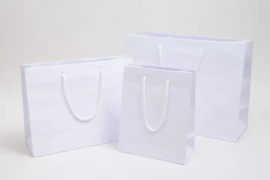 White Kraft Eurotote Bags