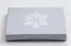 4-5/8L x 3-3/8W x 5/8H, Flip-Boxes Gift Card Boxes - Plastic Insert, Krafty Silver Snowflake