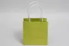 6W x 4D x 6H, Midtown Matte Colored Upscale Turn Top J Handle Bags, Aloe Green