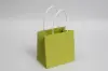 6W x 4D x 6H, Midtown Matte Colored Upscale Turn Top J Handle Bags, Aloe Green