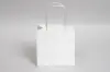 6W x 4D x 6H, Midtown Matte Colored Upscale Turn Top J Handle Bags, White