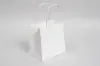 6W x 4D x 6H, Midtown Matte Colored Upscale Turn Top J Handle Bags, White
