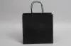 10W x 5D x 10H, Midtown Matte Colored Upscale Turn Top J Handle Bags, Black