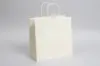10W x 5D x 10H, Midtown Matte Colored Upscale Turn Top J Handle Bags, Pearl Cream