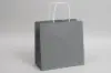 10W x 5D x 10H, Midtown Matte Colored Upscale Turn Top J Handle Bags, Tarnished Grey