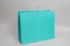 16W x 6D x 13H, Midtown Matte Colored Upscale Turn Top J Handle Bags, Aqua Marine