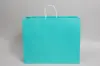 16W x 6D x 13H, Midtown Matte Colored Upscale Turn Top J Handle Bags, Aqua Marine