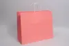 16W x 6D x 13H, Midtown Matte Colored Upscale Turn Top J Handle Bags, Coral Chiffon