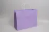16W x 6D x 13H, Midtown Matte Colored Upscale Turn Top J Handle Bags, Lavender