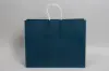 16W x 6D x 13H, Midtown Matte Colored Upscale Turn Top J Handle Bags, Nautical Blue